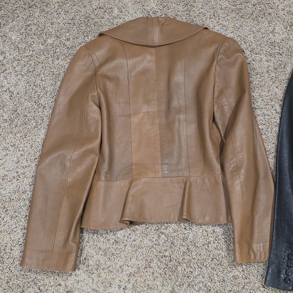 Leather Jacket Blazer Bundle 2 Womens Sz 4 Small - Picture 4 of 8